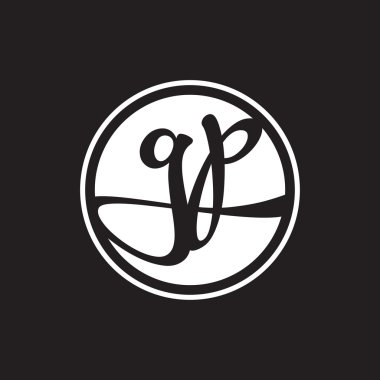 İlk harf logo daire halkası ile