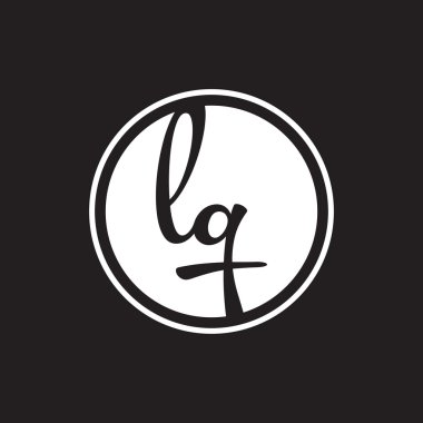 İlk harf logo daire halkası ile