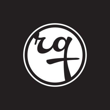 İlk harf logo daire halkası ile