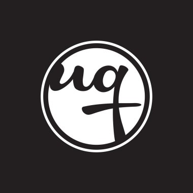 İlk harf logo daire halkası ile