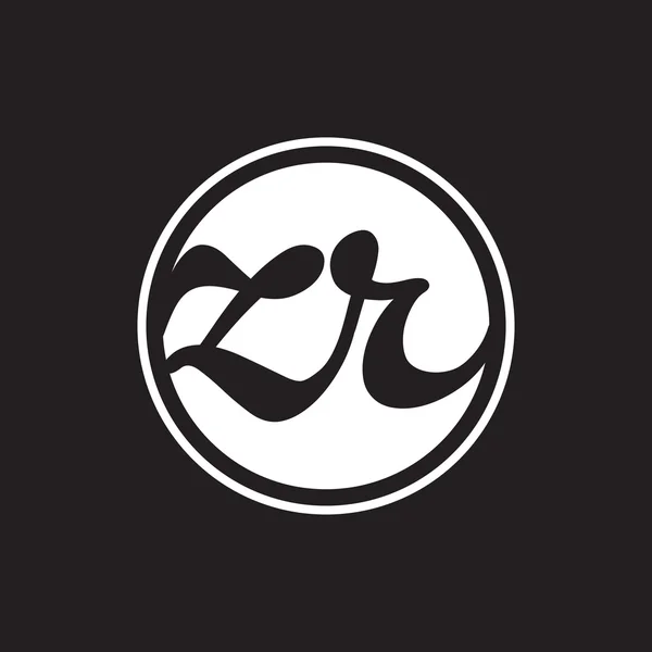 リングの最初の文字ロゴ円 — ストックベクタ