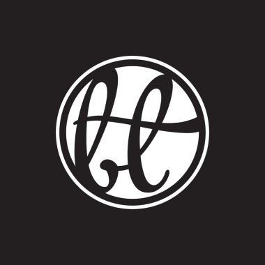 İlk harf logo daire halkası ile