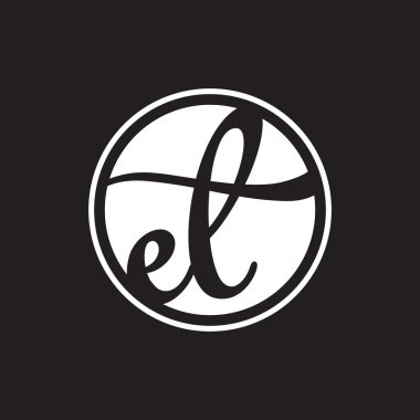 İlk harf logo daire halkası ile