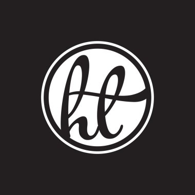 İlk harf logo daire halkası ile