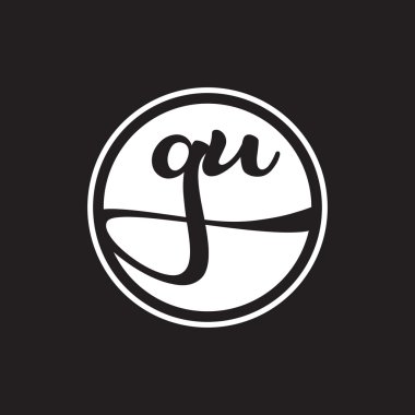 İlk harf logo daire halkası ile