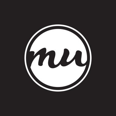 İlk harf logo daire halkası ile