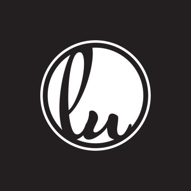 İlk harf logo daire halkası ile