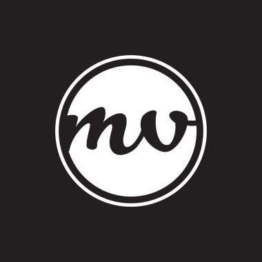 İlk harf logo daire halkası ile