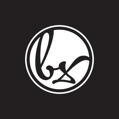 İlk harf logo daire halkası ile