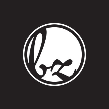 İlk harf logo daire halkası ile