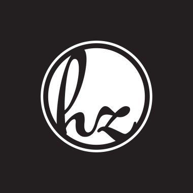 İlk harf logo daire halkası ile