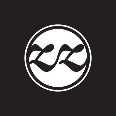 İlk harf logo daire halkası ile