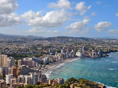 İspanya 'nın Barselona şehrinin hava manzarası