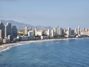 panoramic view of barcelona city from above