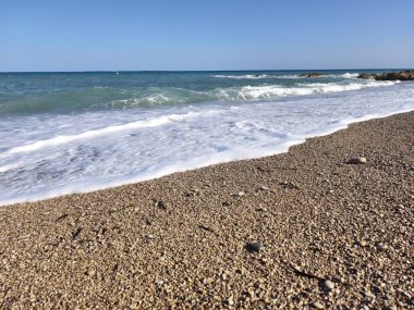 Güzel deniz kıyısı. doğa arkaplanı