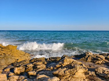 Güzel deniz manzarası. doğa arkaplanı