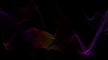 Akan Dalga Hareketi Soyut Arkaplan 4K Gradyan Enerjisi ile Canlandırma