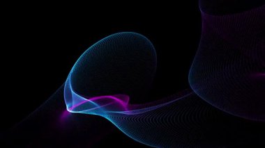 Soyut Dalga 4K Arkaplan Pürüzsüz Hareket Grafikleri