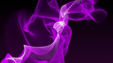 Smooth Wavy Motion 4K Background Elegant Flowing Digital Animation