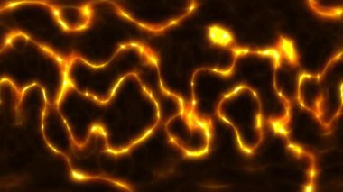 Fiery Neon Light Animasyon 4K Arkaplan Parlayan Enerji Grafiği