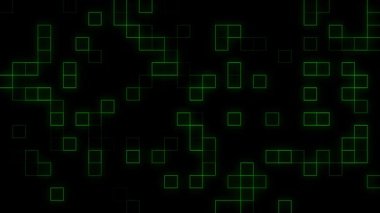 Dijital 4K Kare Arkaplan Canlandırması Modern Geometrik Hareket Grafiği