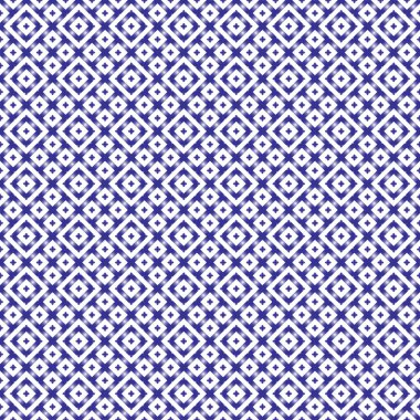 Modern tekstil, duvar kağıtları, markalaşma ve dekoratif yüzey tasarımı projeleri için mükemmel, temiz, mavi ve beyaz geometrik tekrar deseni..