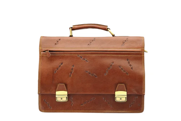 One briefcase leather — Stock Photo, Image