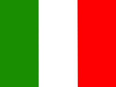 İtalyan bayrağının soyut vektör çizimi