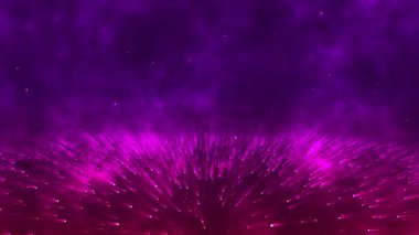 Mor ve pembe nebula ruhani bir kozmik arkaplan etkisi yaratır