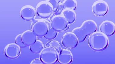 Sıvı kabarcık hareketi arkaplan döngüsü canlandırıldı