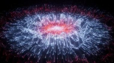 Parlayan Enerji Patlaması Arkaplan Döngüsü Canlandırıldı