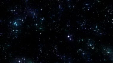 Parıldayan Yıldızların Arkaplan Döngüsü Canlandırılmış