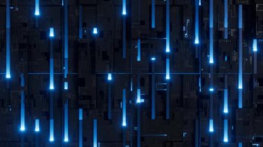 dijital teknoloji temalı arkaplan döngüsü canlandırıldı