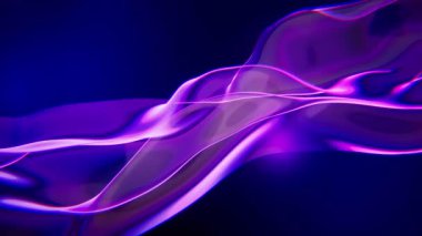 Canlı Dalgalar Soyut Arkaplan Döngüsü Canlandırıldı