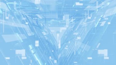 Fütürist bir tekno çevre hareketi arka plan döngüsü canlandırıldı