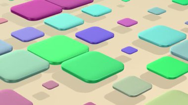 Hareket döngüsündeki geometrik şekiller canlandırıldı