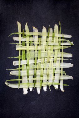 Mısır kabuğu wickerwork kuvvetler kayrak üzerine