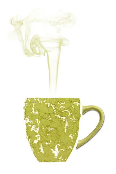 本物の抹茶から作られたお茶のカップ — ストック写真