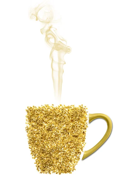 Gerçek mürver çiçeklerden yapılmış çay