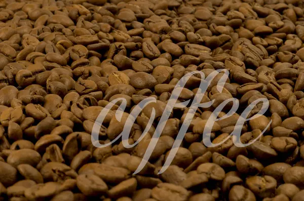 Geröstete Aromatische Kaffeebohnen Kaffee Hintergrund — Stockfoto