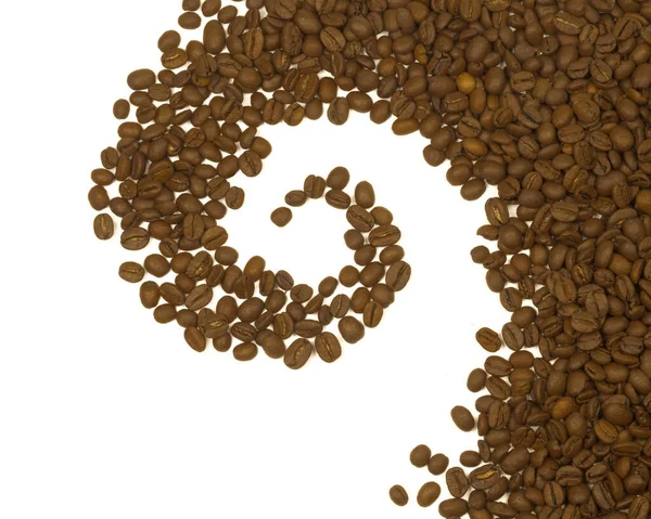 Geröstete Aromatische Kaffeebohnen Kaffee Hintergrund — Stockfoto