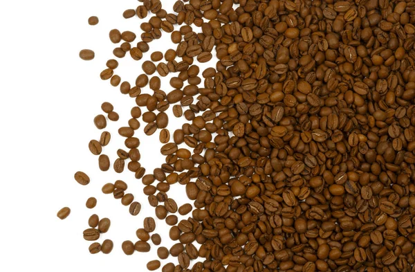 Geröstete Aromatische Kaffeebohnen Kaffee Hintergrund — Stockfoto