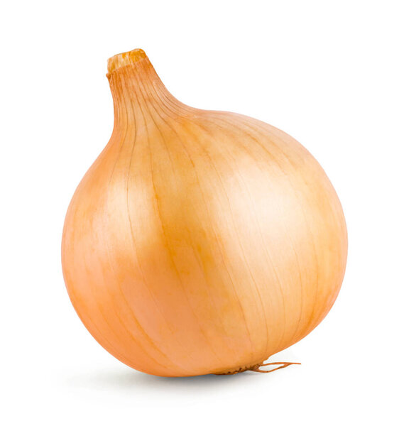 Свежий лук изолирован на белом фоне. Ингредиенты для приготовления пищи.