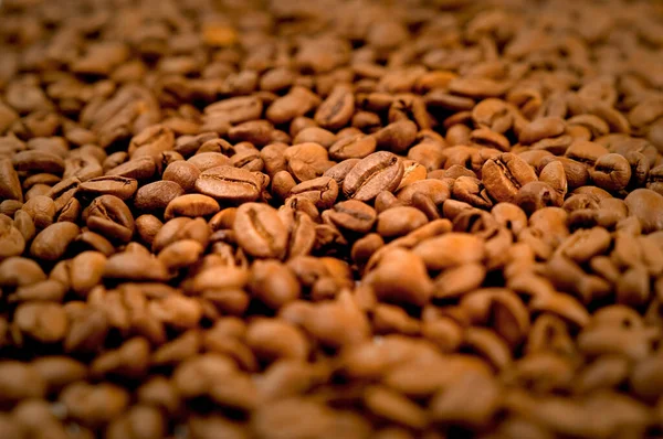 Aromatische Geröstete Kaffeebohnen Kaffee Hintergrund — Stockfoto
