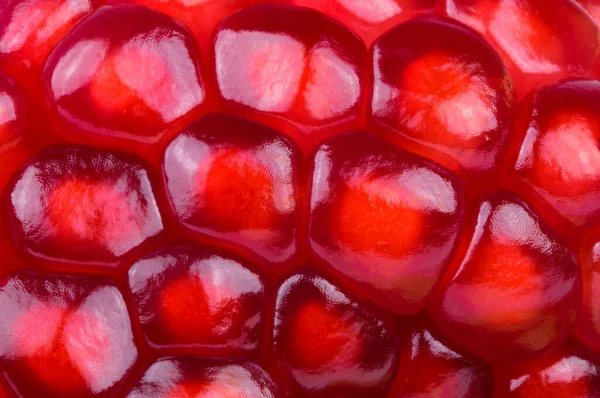 Achtergrond Van Rijpe Zoete Sappige Granaatappelpitten Verse Vruchten — Stockfoto