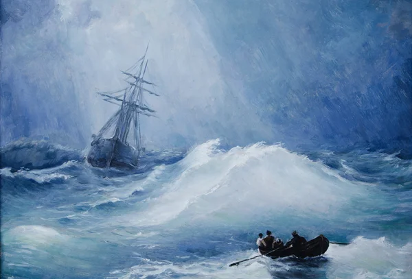 Een storm op zee — Stockfoto