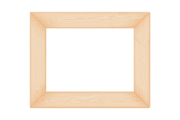 Natural textured wooden frame — Stock Vector