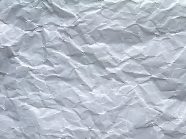 Witte wax verfrommeld papier closeup — Stockfoto