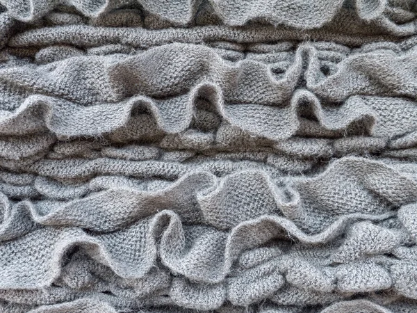 Ткань из тёмно-серой шерсти — стоковое фото