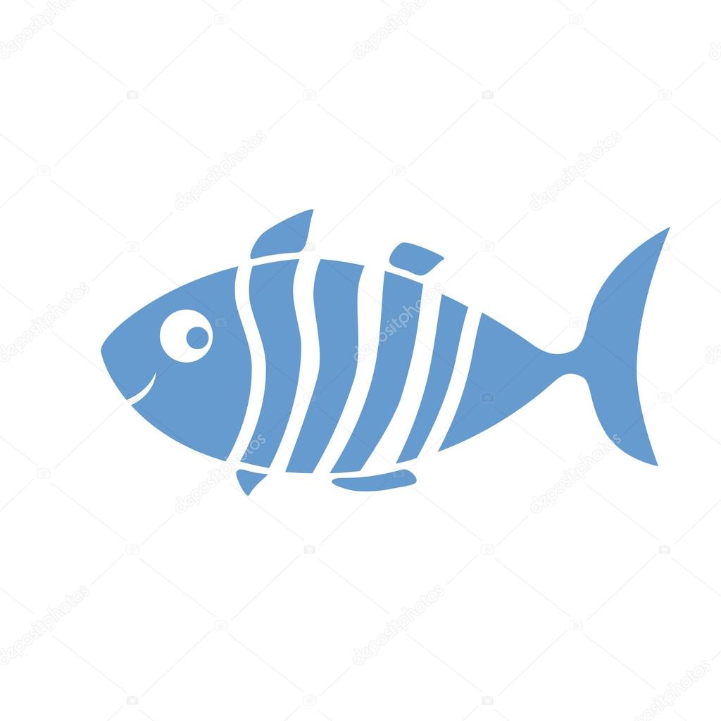 Pesce Azzurro Sorridente Vettoriali Stock Photohampster 122268904